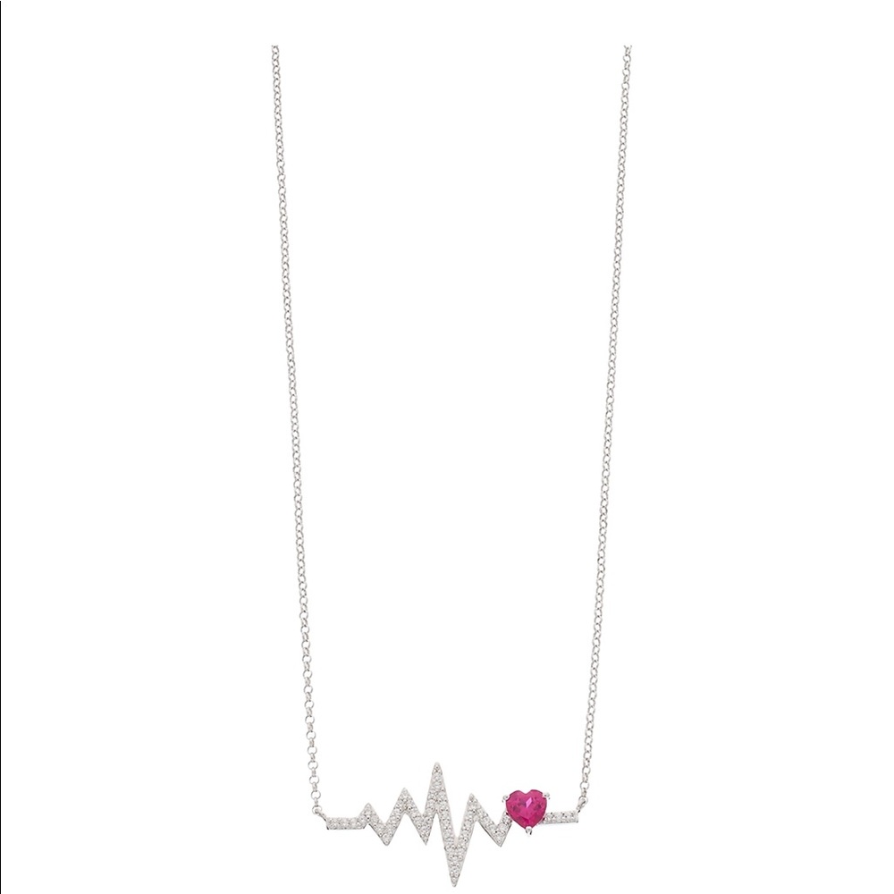 Ruby Heartbeat Necklace